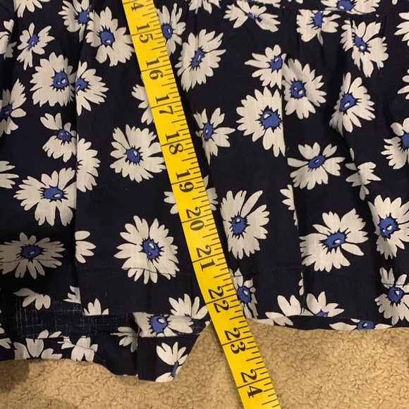 Gap floral top blue with white daisies, large pure cotton for women - Picture 7 of 7